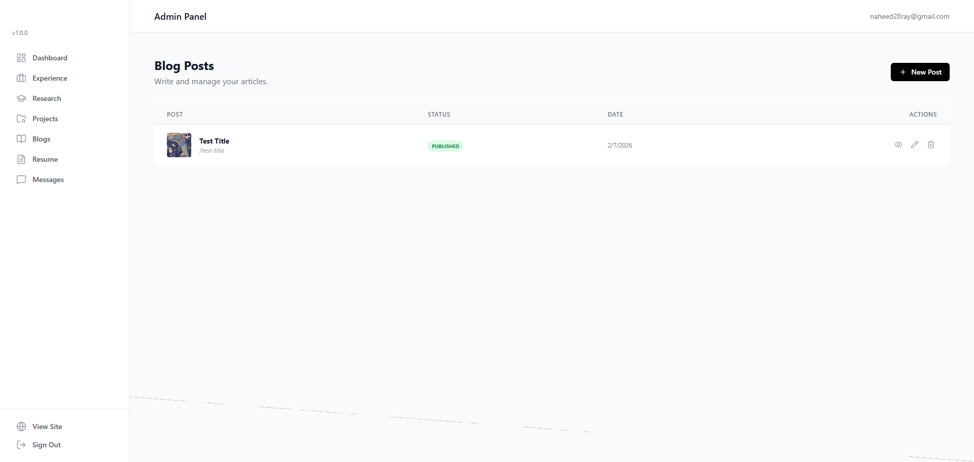 Portfolio CMS screenshot 5
