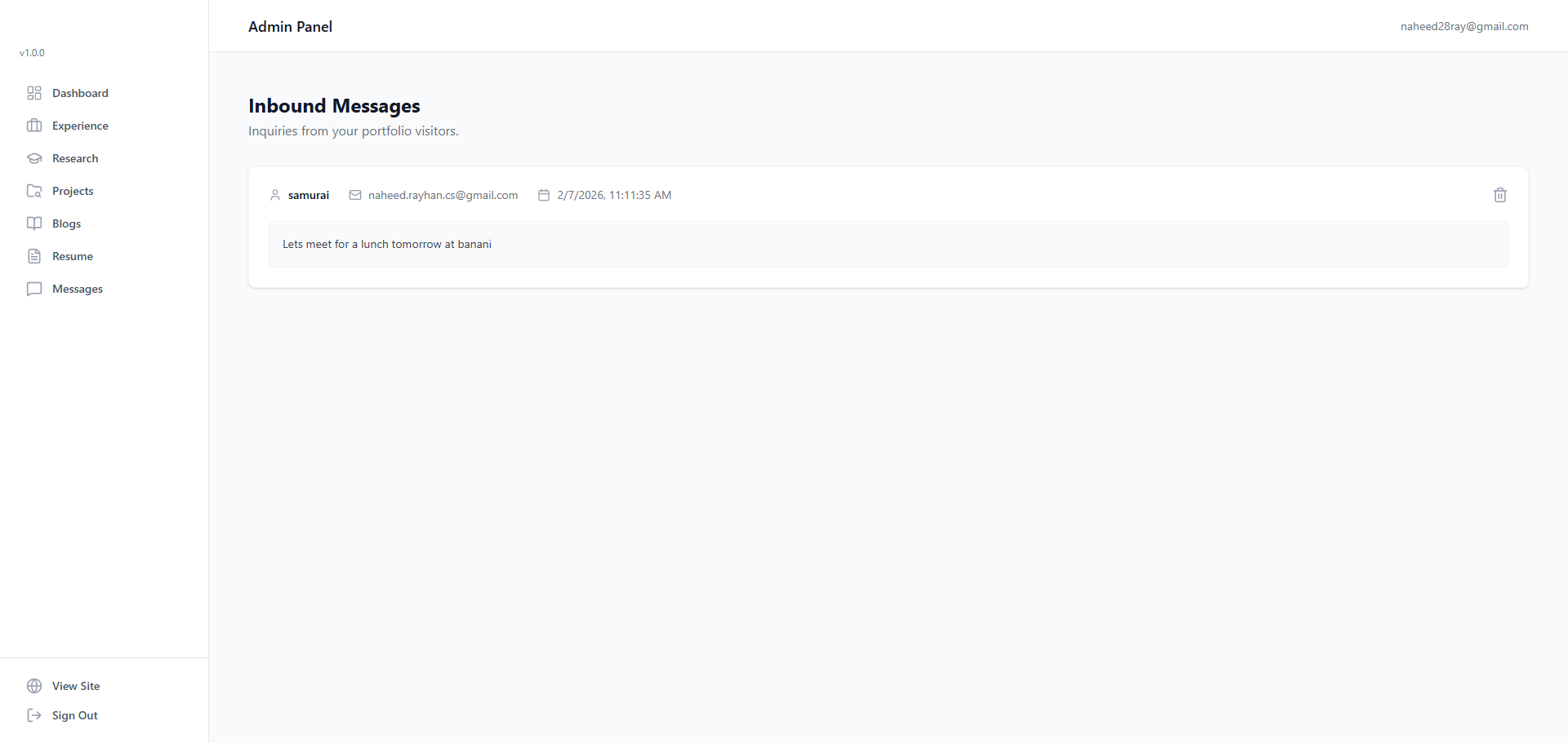 Portfolio CMS screenshot 7