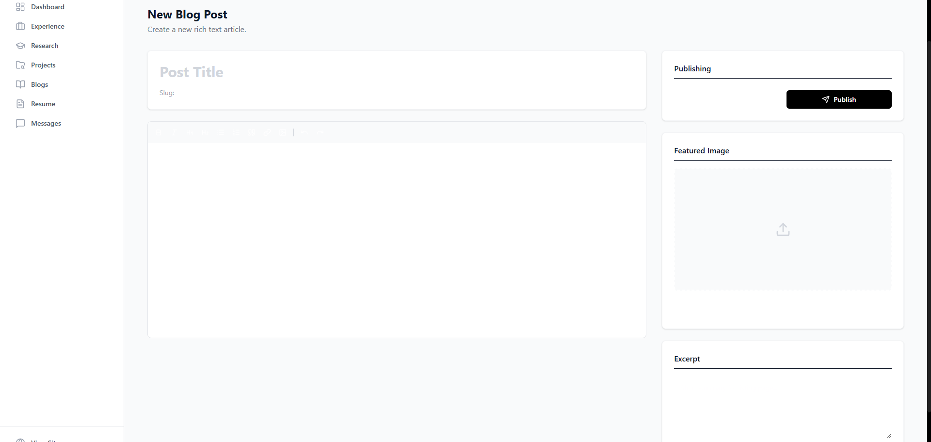 Portfolio CMS screenshot 11