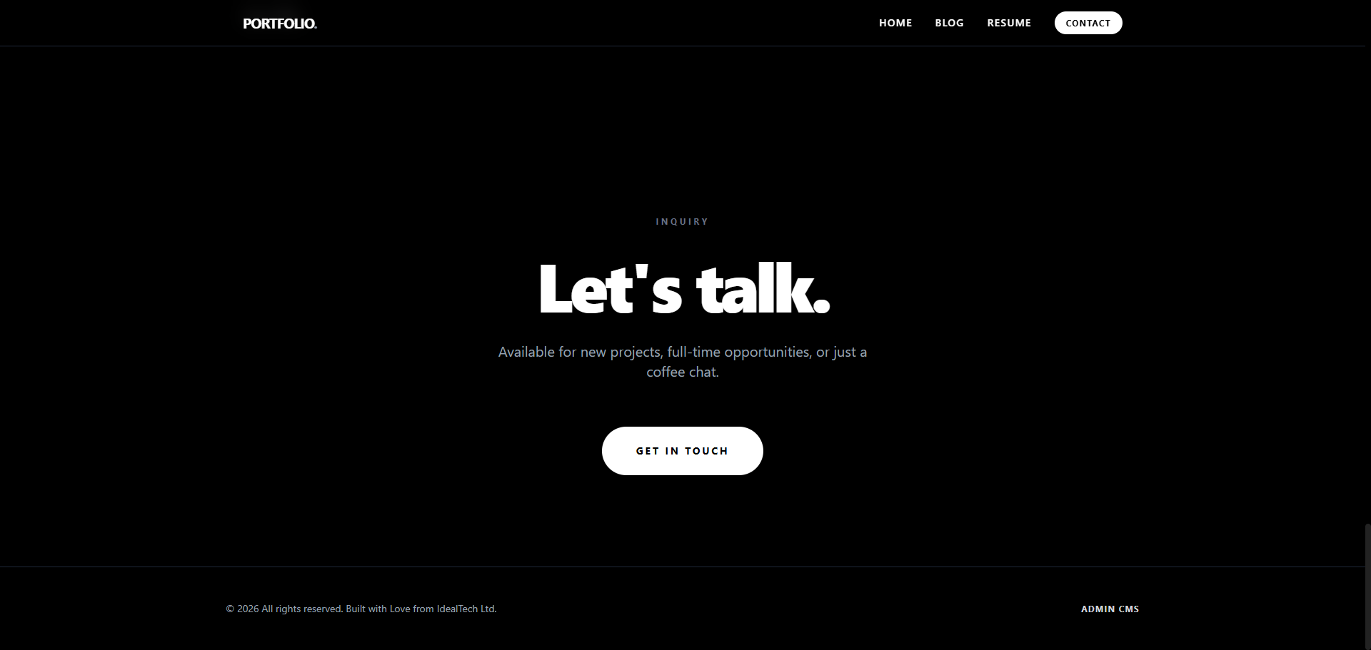 Portfolio CMS screenshot 17